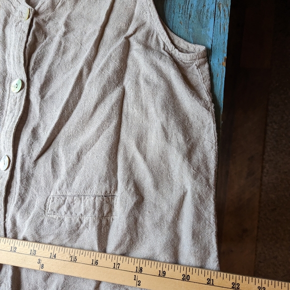 Vintage linen Via Vai By Pollero top - Picture 5 of 11